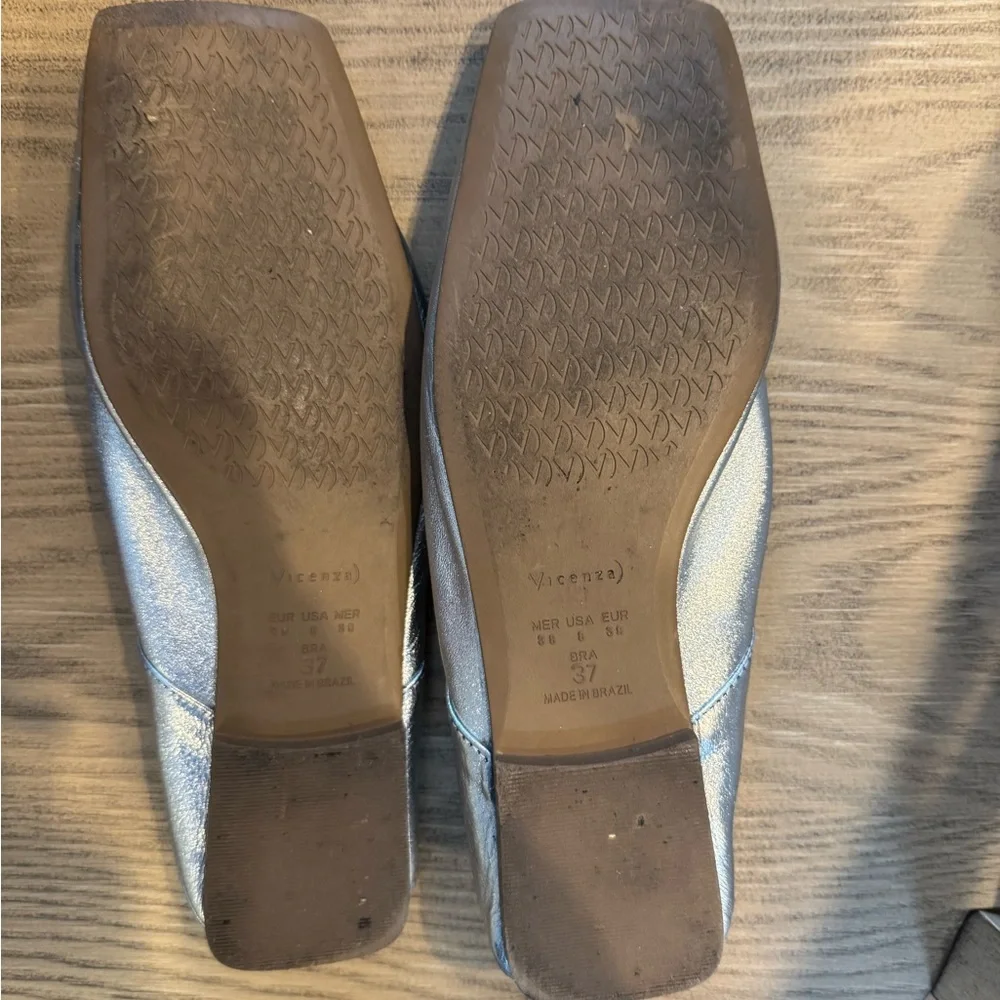 Vicenza Silver Women's Flats - Picture 3 of 3